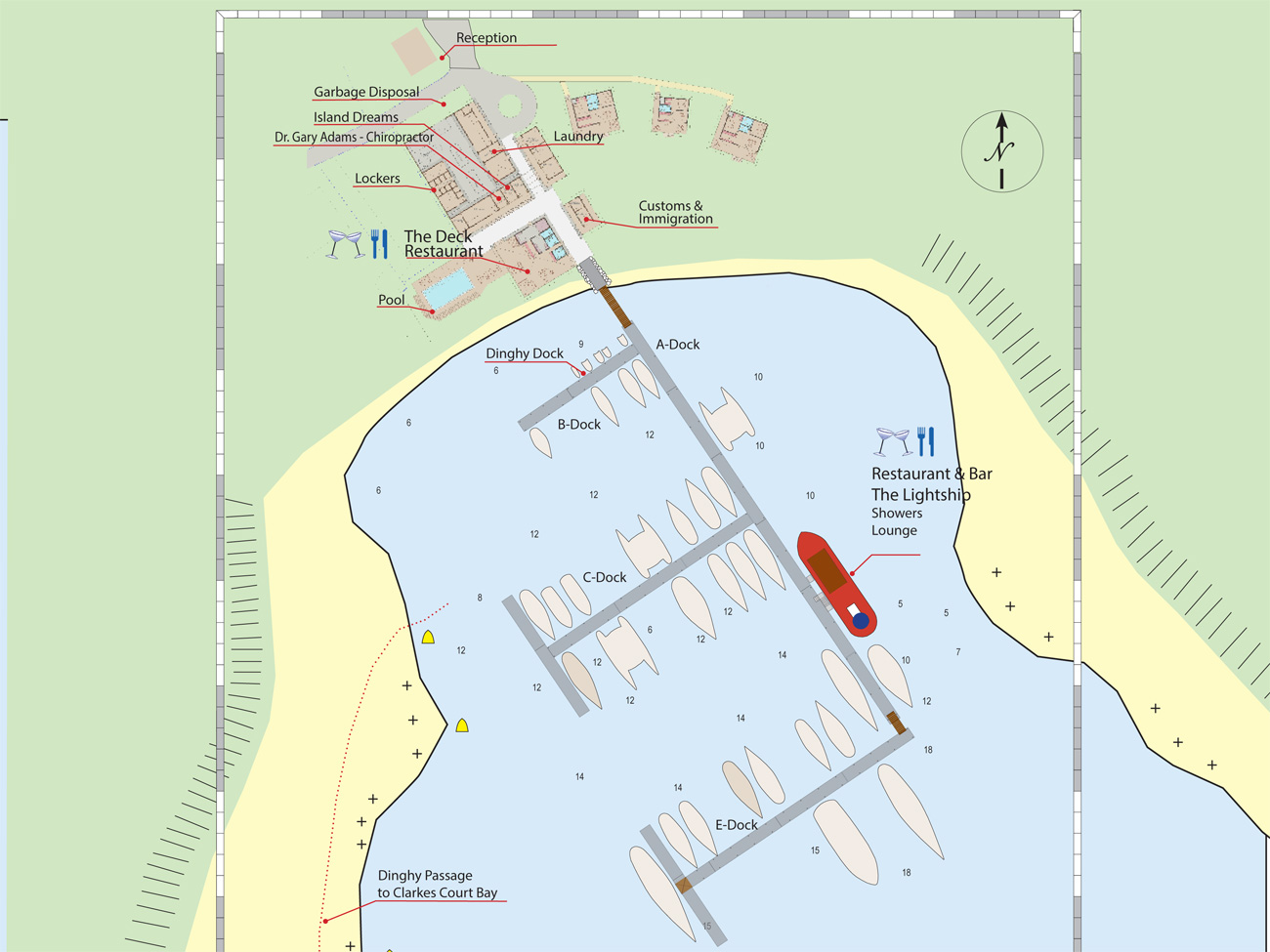 Marina Le Phare Bleu Map